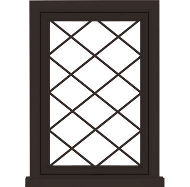 tudor windows on transparent background.